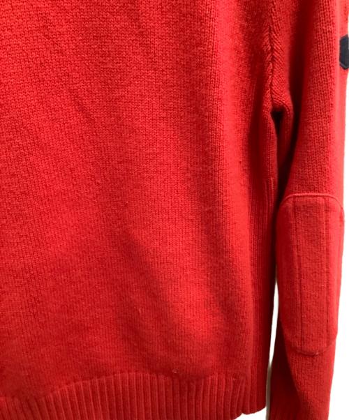 POLO RALPH LAUREN（ポロ・ラルフローレン）POLO RALPH LAUREN (ポロ・ラルフローレン) 厚手ジップアップニット レッド サイズ:Mの古着・服飾アイテム