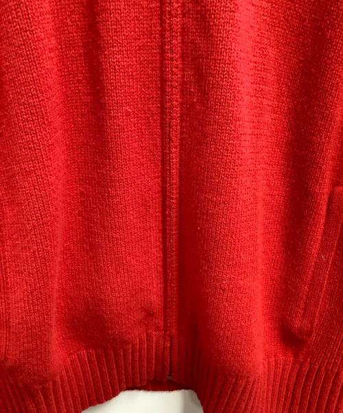 POLO RALPH LAUREN（ポロ・ラルフローレン）POLO RALPH LAUREN (ポロ・ラルフローレン) 厚手ジップアップニット レッド サイズ:Mの古着・服飾アイテム