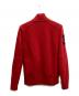 POLO RALPH LAUREN (ポロ・ラルフローレン) 厚手ジップアップニット レッド サイズ:M：5000円