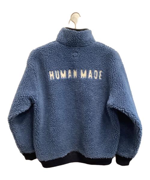 HUMAN MADE（ヒューマンメイド）HUMAN MADE (ヒューマンメイド) ボアジャケット ブルー サイズ:Mの古着・服飾アイテム