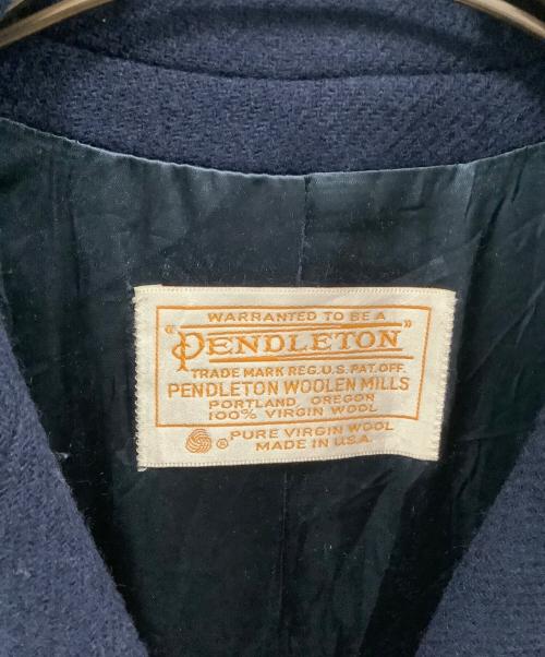 PENDLETON（ペンドルトン）PENDLETON (ペンドルトン) ウールコート ネイビー サイズ:10の古着・服飾アイテム