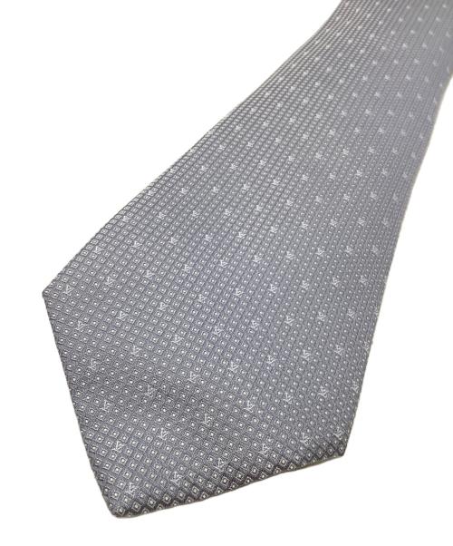 LOUIS VUITTON（ルイ ヴィトン）LOUIS VUITTON (ルイ ヴィトン) シルクネクタイ グレー サイズ:8cmの古着・服飾アイテム