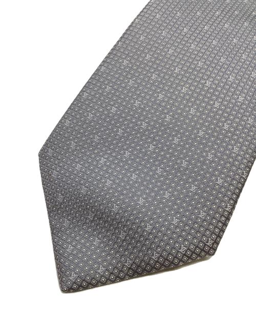 LOUIS VUITTON（ルイ ヴィトン）LOUIS VUITTON (ルイ ヴィトン) シルクネクタイ グレー サイズ:8cmの古着・服飾アイテム