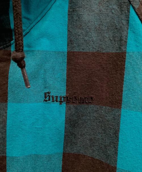SUPREME（シュプリーム）SUPREME (シュプリーム) フーデッドジャケット ブラック×グリーン サイズ:Lの古着・服飾アイテム