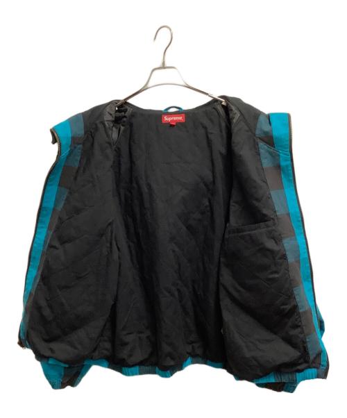 SUPREME（シュプリーム）SUPREME (シュプリーム) フーデッドジャケット ブラック×グリーン サイズ:Lの古着・服飾アイテム
