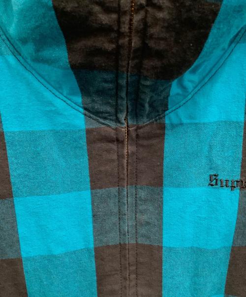 SUPREME（シュプリーム）SUPREME (シュプリーム) フーデッドジャケット ブラック×グリーン サイズ:Lの古着・服飾アイテム