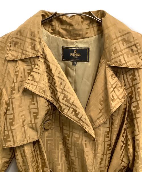 FENDI（フェンディ）FENDI (フェンディ) トレンチコート ゴールド サイズ:44の古着・服飾アイテム