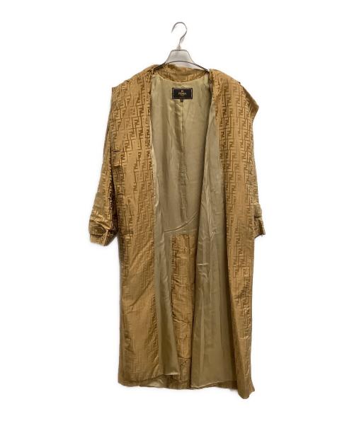 FENDI（フェンディ）FENDI (フェンディ) トレンチコート ゴールド サイズ:44の古着・服飾アイテム