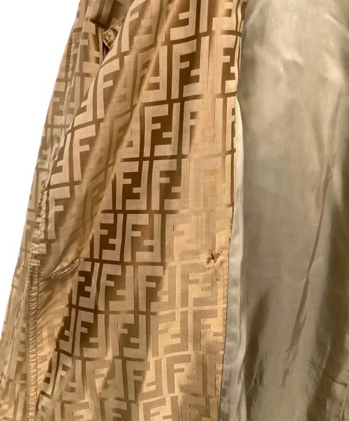 FENDI（フェンディ）FENDI (フェンディ) トレンチコート ゴールド サイズ:44の古着・服飾アイテム