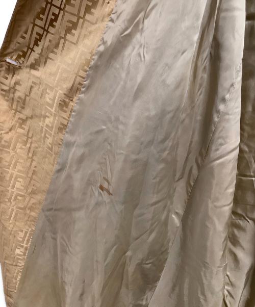 FENDI（フェンディ）FENDI (フェンディ) トレンチコート ゴールド サイズ:44の古着・服飾アイテム