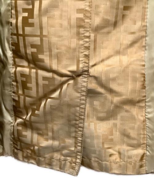 FENDI（フェンディ）FENDI (フェンディ) トレンチコート ゴールド サイズ:44の古着・服飾アイテム