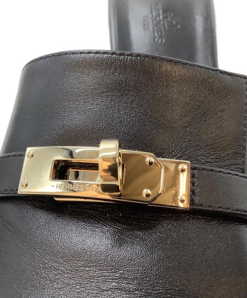 HERMES（エルメス）HERMES (エルメス) サンダル ブラック サイズ:SIZE 38.5の古着・服飾アイテム