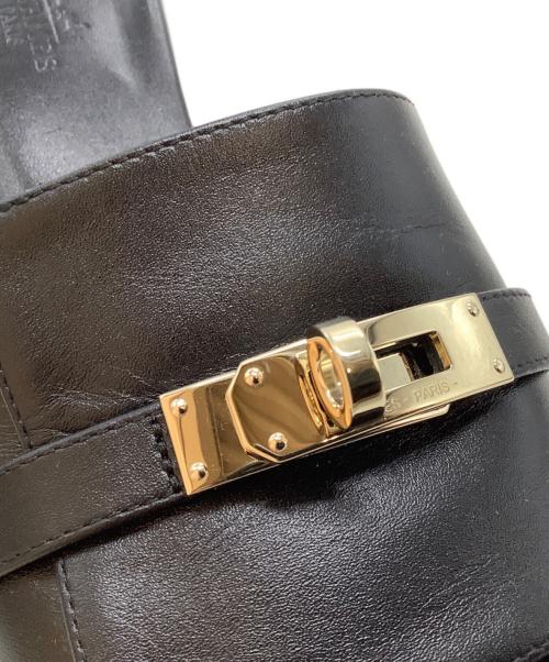 HERMES（エルメス）HERMES (エルメス) サンダル ブラック サイズ:SIZE 38.5の古着・服飾アイテム
