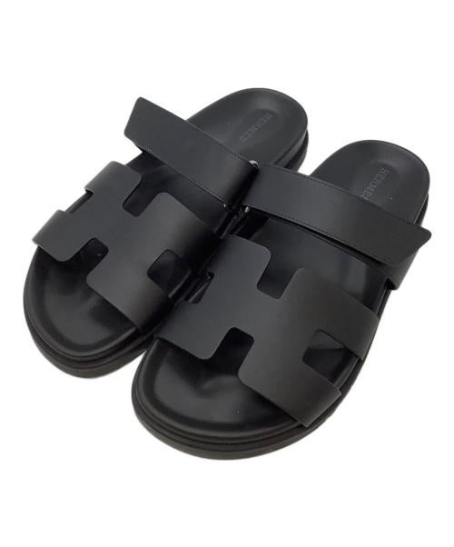 HERMES（エルメス）HERMES (エルメス) サンダル ブラック サイズ:SIZE 39の古着・服飾アイテム