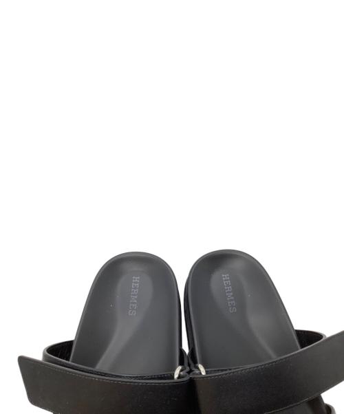 HERMES（エルメス）HERMES (エルメス) サンダル ブラック サイズ:SIZE 39の古着・服飾アイテム