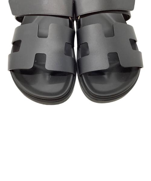 HERMES（エルメス）HERMES (エルメス) サンダル ブラック サイズ:SIZE 39の古着・服飾アイテム