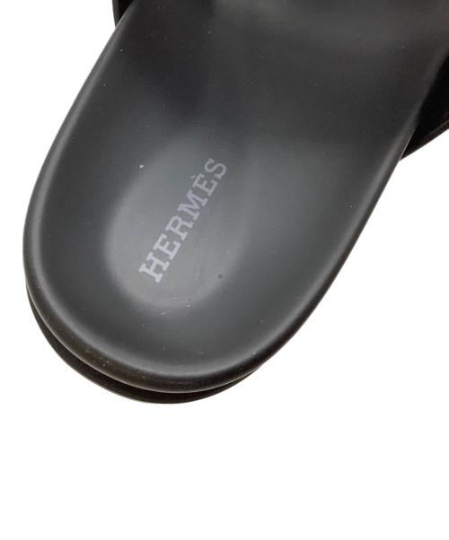 HERMES（エルメス）HERMES (エルメス) サンダル ブラック サイズ:SIZE 39の古着・服飾アイテム