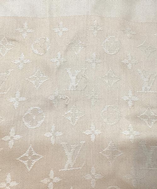 LOUIS VUITTON（ルイ ヴィトン）LOUIS VUITTON (ルイ ヴィトン) 大判ストール ベージュの古着・服飾アイテム