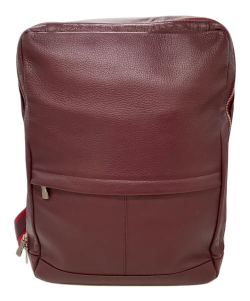 EVERWIN（エバウィン）EVERWIN (エバウィン) レザーリュック レッドの古着・服飾アイテム