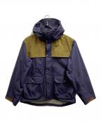 WOOLRICHウールリッチ）の古着「ナイロンジャケット」｜ネイビー×ブラウン