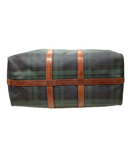 POLO RALPH LAUREN（ポロ・ラルフローレン）POLO RALPH LAUREN (ポロ・ラルフローレン) ボストンバッグ グリーン×ブラウンの古着・服飾アイテム