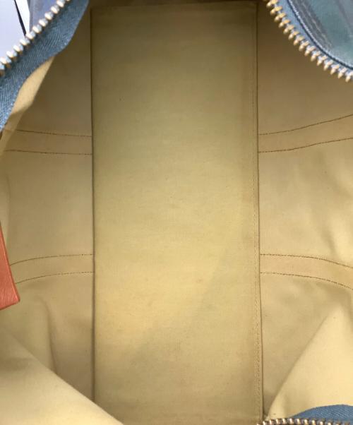 POLO RALPH LAUREN（ポロ・ラルフローレン）POLO RALPH LAUREN (ポロ・ラルフローレン) ボストンバッグ グリーン×ブラウンの古着・服飾アイテム