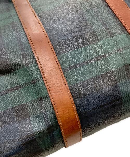 POLO RALPH LAUREN（ポロ・ラルフローレン）POLO RALPH LAUREN (ポロ・ラルフローレン) ボストンバッグ グリーン×ブラウンの古着・服飾アイテム