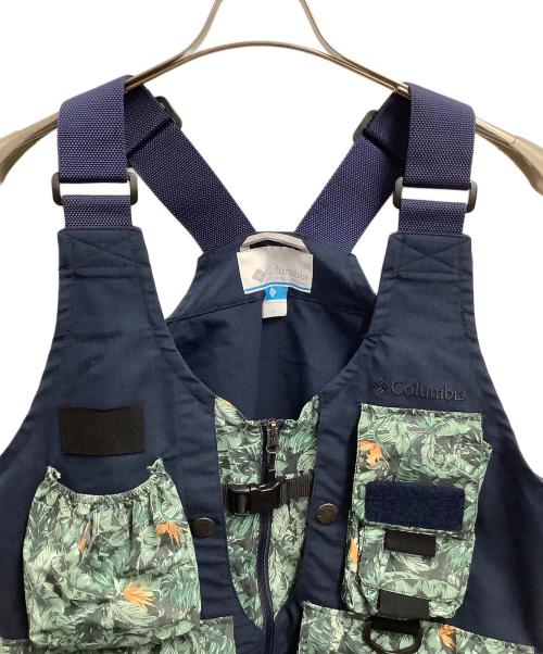 Columbia（コロンビア）Columbia (コロンビア) グリーンパインズベスト ネイビー×グリーン サイズ:Mの古着・服飾アイテム