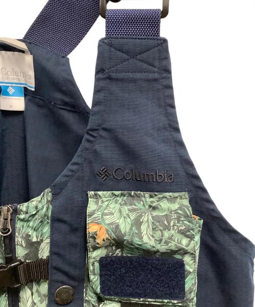 Columbia（コロンビア）Columbia (コロンビア) グリーンパインズベスト ネイビー×グリーン サイズ:Mの古着・服飾アイテム