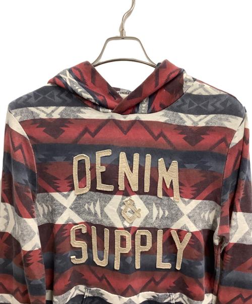 Denim & Supply Ralph Lauren（デニム＆サプライ ラルフローレン）Denim & Supply Ralph Lauren (デニム＆サプライ ラルフローレン) パーカー レッド×ブラック サイズ:Sの古着・服飾アイテム