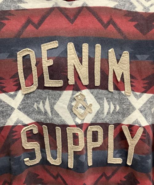 Denim & Supply Ralph Lauren（デニム＆サプライ ラルフローレン）Denim & Supply Ralph Lauren (デニム＆サプライ ラルフローレン) パーカー レッド×ブラック サイズ:Sの古着・服飾アイテム