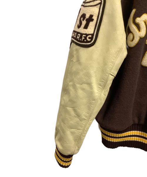 古着（フルギ）古着 (フルギ) スタジャン ブラウン×ベージュ サイズ:不明の古着・服飾アイテム