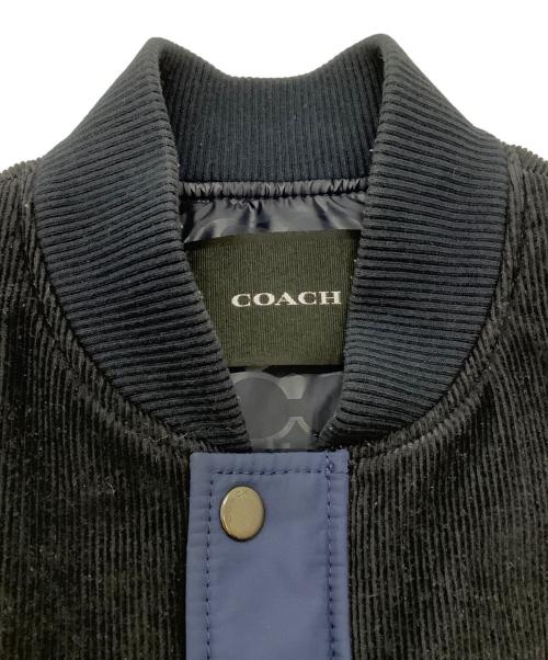 COACH（コーチ）COACH (コーチ) 中綿ベスト ネイビー×ブラック サイズ:Sの古着・服飾アイテム