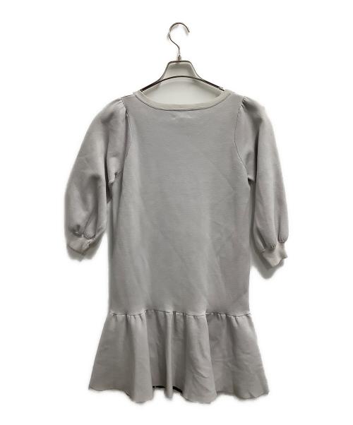 LANVIN（ランバン）LANVIN (ランバン) 長袖ワンピース グレー サイズ:38の古着・服飾アイテム
