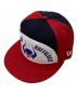 New Era（ニューエラ）の古着「キャップ」｜レッド×ホワイト×ネイビー