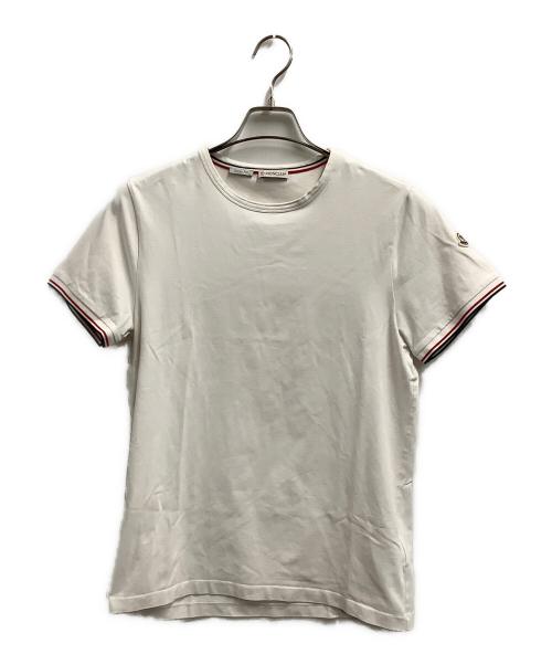 MONCLER（モンクレール）MONCLER (モンクレール) 半袖カットソー ホワイト サイズ:Mの古着・服飾アイテム