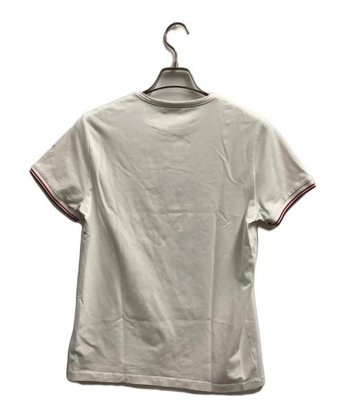 MONCLER（モンクレール）MONCLER (モンクレール) 半袖カットソー ホワイト サイズ:Mの古着・服飾アイテム