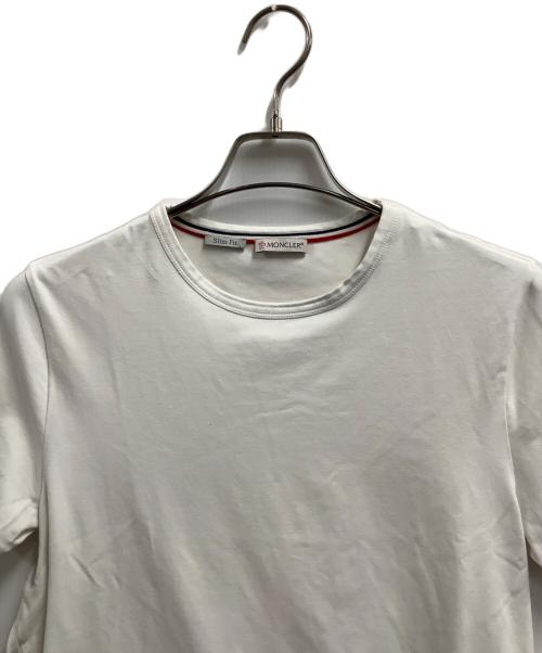 MONCLER（モンクレール）MONCLER (モンクレール) 半袖カットソー ホワイト サイズ:Mの古着・服飾アイテム