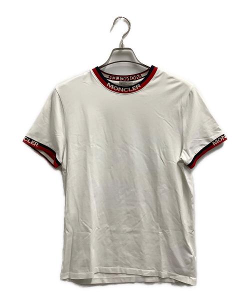 MONCLER（モンクレール）MONCLER (モンクレール) 半袖カットソー ホワイト サイズ:Mの古着・服飾アイテム