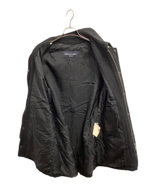 COMME des GARCONS HOMME（コムデギャルソン オム）COMME des GARCONS HOMME (コムデギャルソン オム) ウールコート ブラック サイズ:Lの古着・服飾アイテム