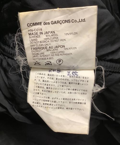 COMME des GARCONS HOMME（コムデギャルソン オム）COMME des GARCONS HOMME (コムデギャルソン オム) ウールコート ブラック サイズ:Lの古着・服飾アイテム