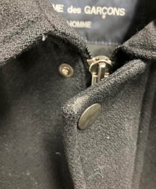 COMME des GARCONS HOMME（コムデギャルソン オム）COMME des GARCONS HOMME (コムデギャルソン オム) ウールコート ブラック サイズ:Lの古着・服飾アイテム