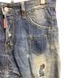 中古・古着 DSQUARED2 (ディースクエアード) ダメージ加工デニムパンツ ネイビー サイズ:46：6000円