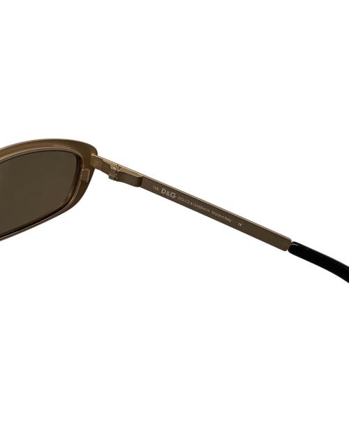 DOLCE & GABBANA（ドルチェ＆ガッバーナ）DOLCE & GABBANA (ドルチェ＆ガッバーナ) サングラス ゴールド×ブラック サイズ:48□17　135の古着・服飾アイテム