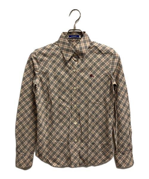 BURBERRY BLUE LABEL（バーバリー ブルー レーベル）BURBERRY BLUE LABEL (バーバリー ブルー レーベル) 長袖シャツ ベージュ サイズ:SIZE 38の古着・服飾アイテム