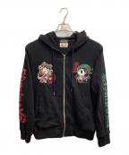SUMINEKO×pandiesta japanスミネコ×パンディエスタジャパン）の古着「ジップパーカー」｜ブラック