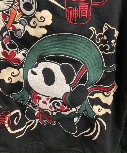 SUMINEKO（スミネコ）SUMINEKO (スミネコ) pandiesta japan (パンディエスタジャパン) ジップパーカー ブラック サイズ:Mの古着・服飾アイテム