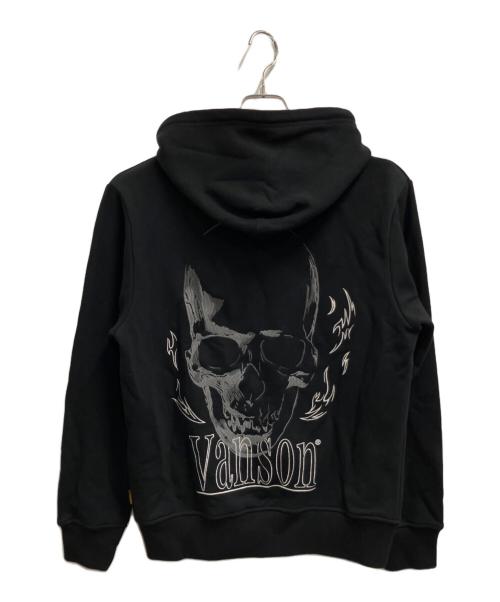 VANSON（バンソン）VANSON (バンソン) ジップパーカー ブラック サイズ:Mの古着・服飾アイテム