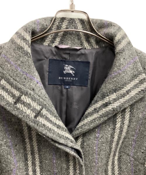 BURBERRY LONDON（バーバリーロンドン）BURBERRY LONDON (バーバリーロンドン) ステンカラーコート グレー サイズ:13号の古着・服飾アイテム