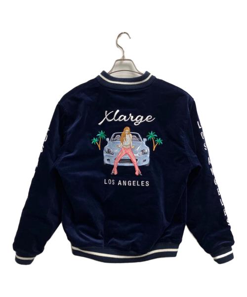 X-LARGE（エクストララージ）X-LARGE (エクストララージ) リバーシブルジャケット ブルー サイズ:Mの古着・服飾アイテム